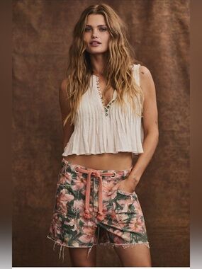 We The Free Moxie Printed Barrel Shorts